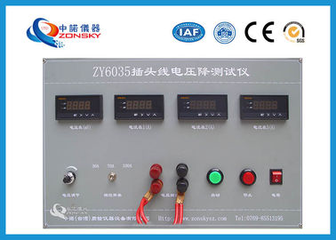 Китай Высокая эффективность испытательного оборудования испытания методом сбрасывания напряжения тока шнура штепсельной вилки для долгосрочной деятельности максимальной допускаемой нагрузки поставщик